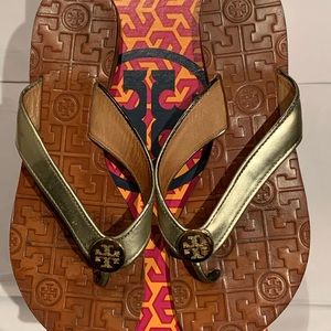 Tory Burch Metallic Mirror flat sandals